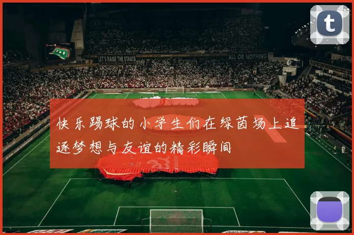 快乐踢球的小学生们在绿茵场上追逐梦想与友谊的精彩瞬间